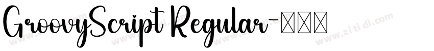 GroovyScript Regular字体转换